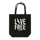 ikinagraphieのLIVE FREE トートバッグ