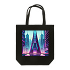 のんびりアート工房のサイバーパンク都市 Tote Bag