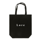 LoreのLore(WHITE) Tote Bag