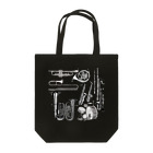 音楽雑貨でぶねこの楽器柄 Tote Bag