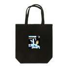 love and peace and alien spaceの青　白　黒 Tote Bag