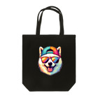 柴犬に囲まれたいのキャップにサングラスの白柴犬 Tote Bag