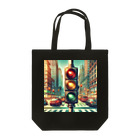 Artful Whiskersの都市のビート - 信号機のリズム Tote Bag