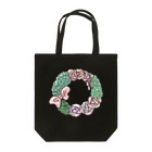 oiabuemoのリボンと薔薇のリース Tote Bag