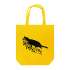 切り絵草太の花咥え猫 Tote Bag