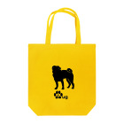 bow and arrow のパグ犬 Tote Bag