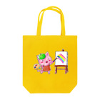 atelier ARi(アトリエ アリ)の絵を描くにゃんこ Tote Bag