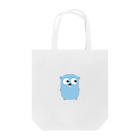 moriのチラッと見てるGopherくん（全身） Tote Bag