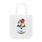 アイジロタウン出張販売店のカーブミラーと夏雲の空の回憶 Tote Bag