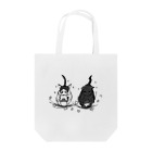 黒白黒猫屋の断食太鼓猫トート Tote Bag