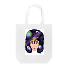 Happy Moon ArtのUniverse girl Tote Bag