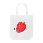 Michiru Kitchenの苺文字入り Tote Bag