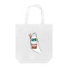 スズキナリのお店の【ソフトクリームとネイル】トートバッグ Tote Bag