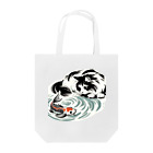 MakotOの猫と鯉（水墨画風） Tote Bag