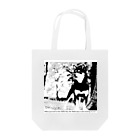 武蔵照陽荘のmonochrome Shiba Inu Tote Bag