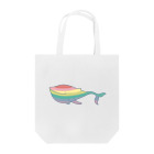 studiohapunaのRAINBOW WHALE トートバッグ