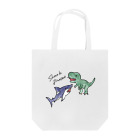 サメと恐竜展のサメVS恐竜 Tote Bag