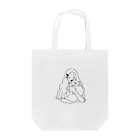 アツミのネコと女の子 Tote Bag