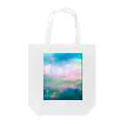 【ホラー専門店】ジルショップの油絵風の癒しデザイン(ターコイズブルー) Tote Bag