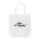 CHIYONの【🖤ver.】u-Town(ユーターン)ロゴ トートバッグ