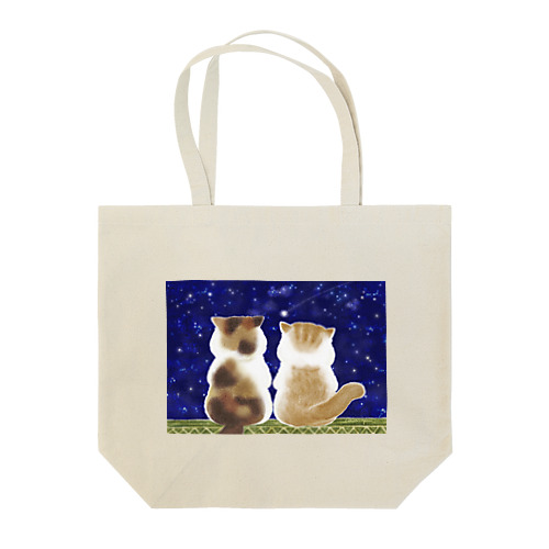 猫と星空 Tote Bag