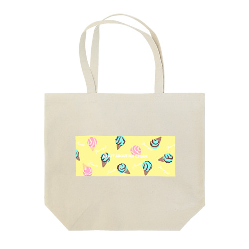 Crazy about ice cream Tote Bag