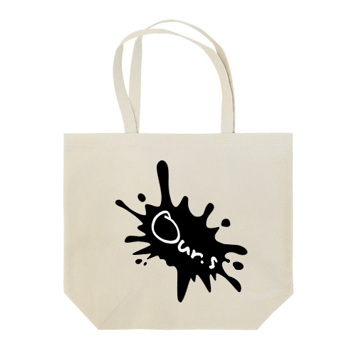 Our.s とびちるビックインク風ロゴ Tote Bag