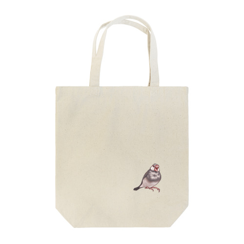 文鳥のあくび Tote Bag