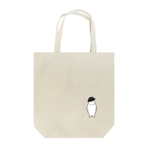 ボーラーハットシロフクロウ Tote Bag