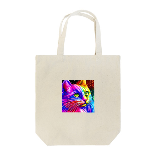 レインボー猫1号くん Tote Bag