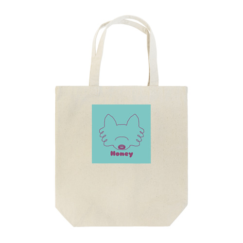 ハニー ミントブルー×ピンクライン Tote Bag