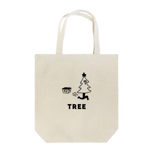 クリスマスツリーが飛び出す Tote Bag