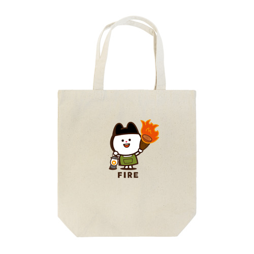 ねこねこファイヤー Tote Bag