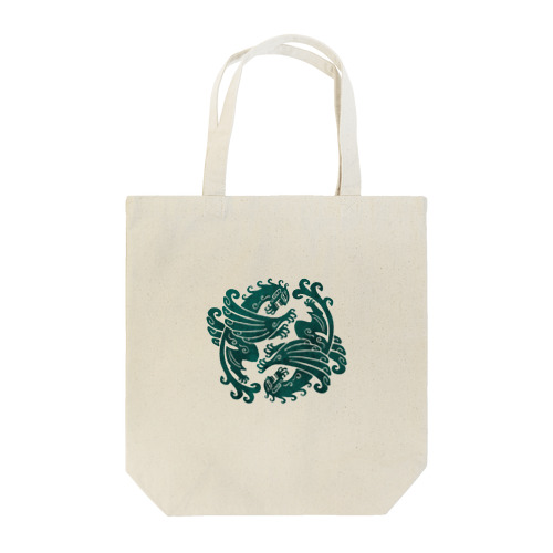 羽人　向かい紋風 Tote Bag