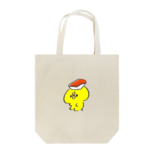 頭の上に寿司を乗せているぴよたそ Tote Bag