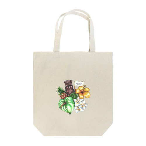 チョークアート アロハTIKI Tote Bag