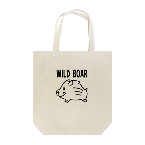 「WILD BOAR」(黒線) Tote Bag
