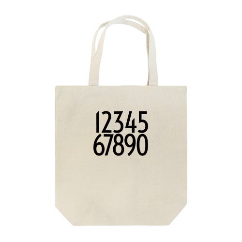 NUMBER Tote Bag