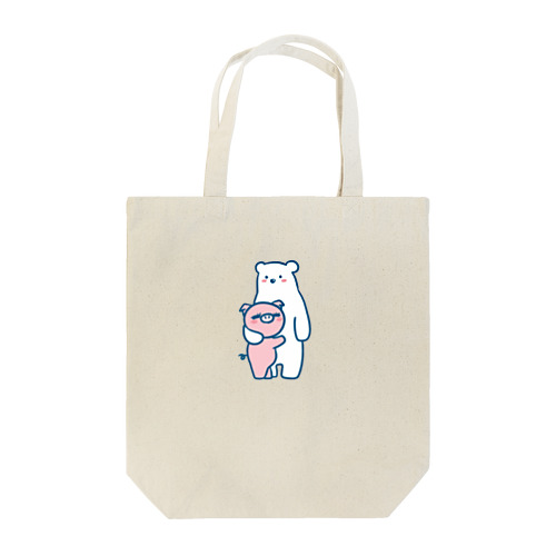 シロクマとブタちゃん Tote Bag