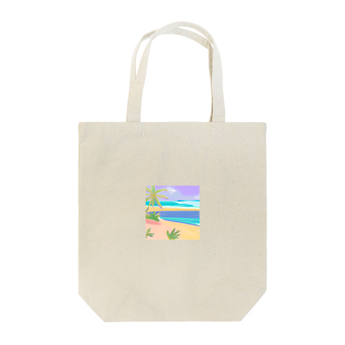 海と砂浜 Tote Bag