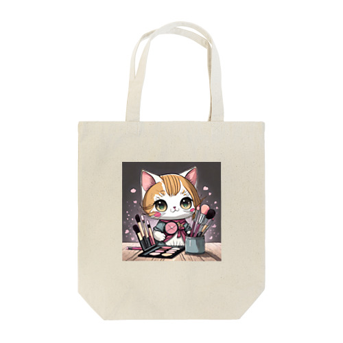 猫のメイクアップアーティスト Tote Bag