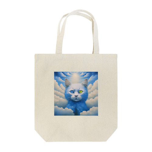 Sky cats relax on a carpet of clouds Tote Bag