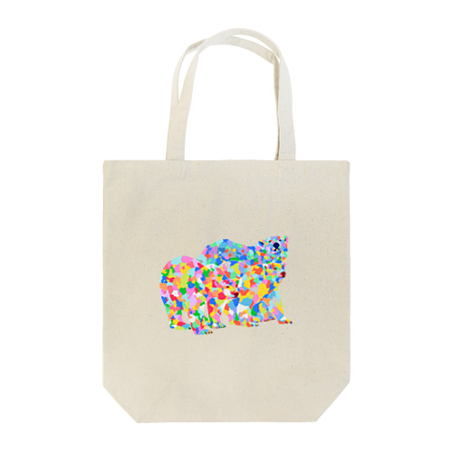 カラフルなシロクマ Tote Bag