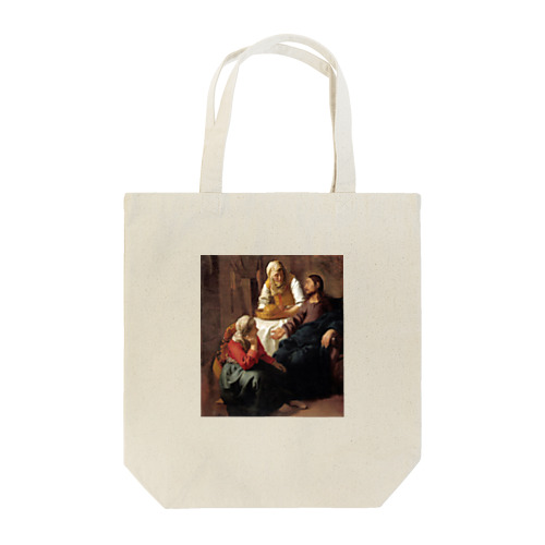 マリアとマルタの家のキリスト / フェルメール(Christ in the House of Martha and Mary 1654) トートバッグ