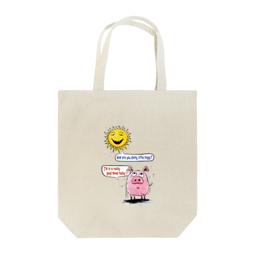 "How are you doing, little piggy?" Tote Bag