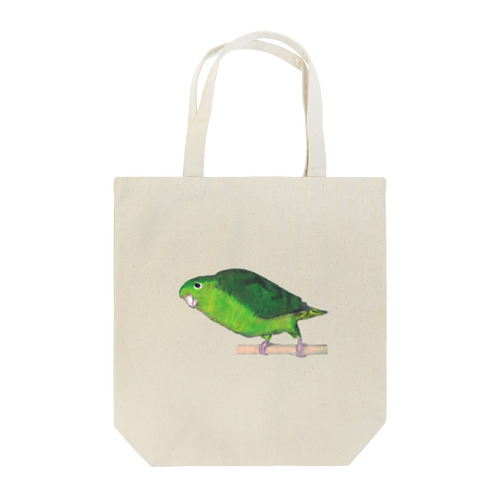 [森図鑑] サザナミインコ緑色 Tote Bag