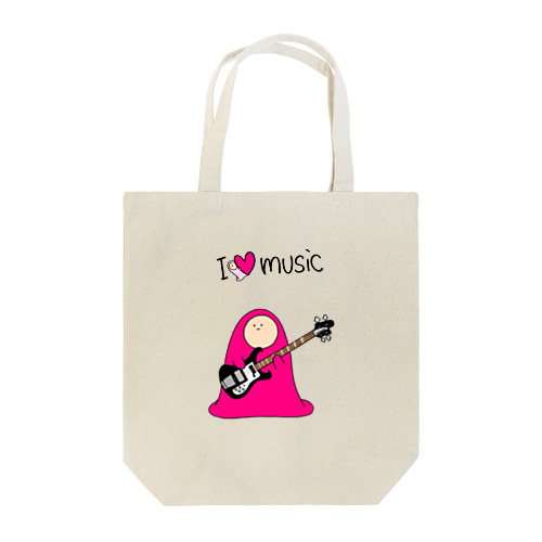 I LOVE MUSIC - アイラヴミュージック エレクトリックベースVer.  Tote Bag