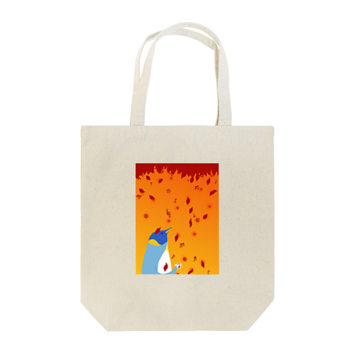 紅茶の夕焼けペンギン Tote Bag