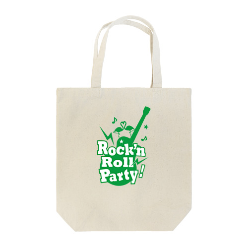 Rock'n Roll Party green Tote Bag