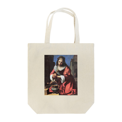 聖プラクセディス / フェルメール(Saint Praxedis 1655) Tote Bag